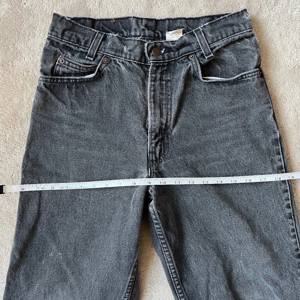 Vintage Levi's 550 Orange Tab Faded Black/Grey Jeans, W28 L29 - Picture 8 of 12